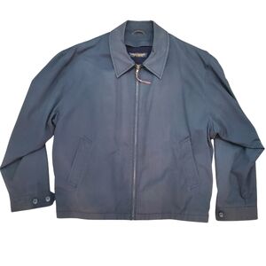 Brooks Brothers Men's Wool Blue Bomber Jacket